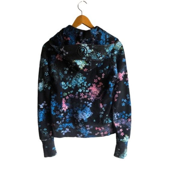 Lululemon Scuba Hoodie *Stretch US 4 Petal Pop Multi / Fresh Teal Lined - Picture 6 of 16